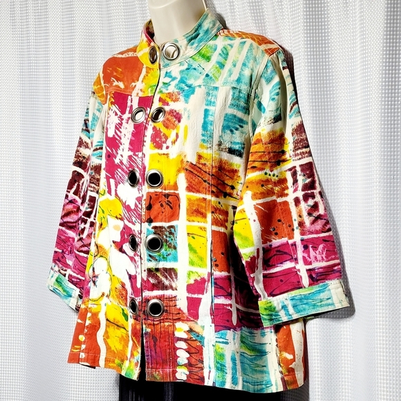 Patchington Boutique Resort Lifestyle Festive 100% Cotton Jacket Women's (XL) - Picture 2 of 10